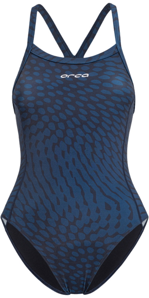 2025 Orca Womens Core One Piece Thin Strap Swimsuit MS53 - Deep